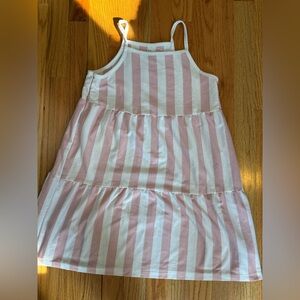 GAP Kids Pink and Cream Striped Dress